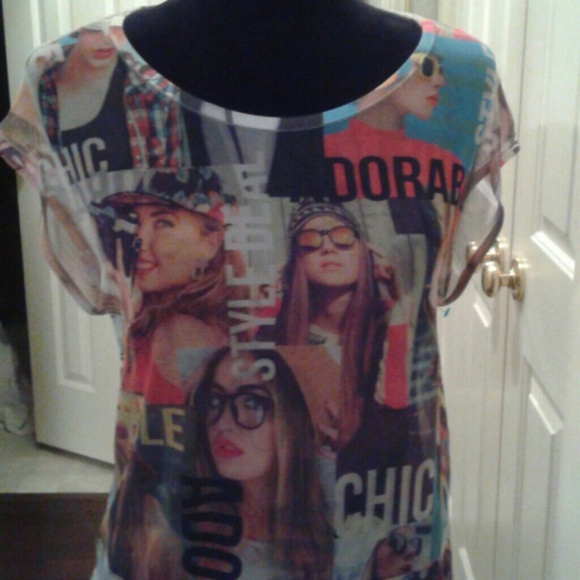 Cleo Sheer Tank shirt - Picture 2 of 4